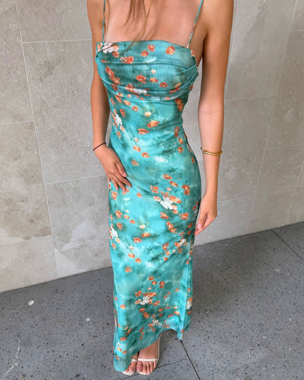 Hina Maxi Dress - Green Multi