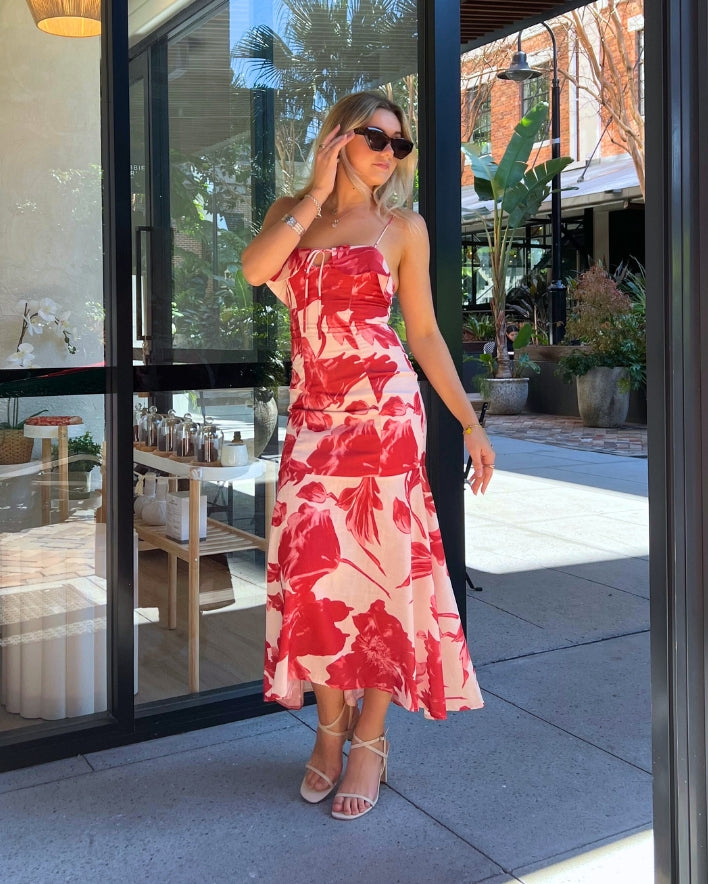 Pricilla Maxi Dress - Red