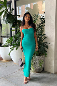 Nadine Maxi Dress - Forest Green