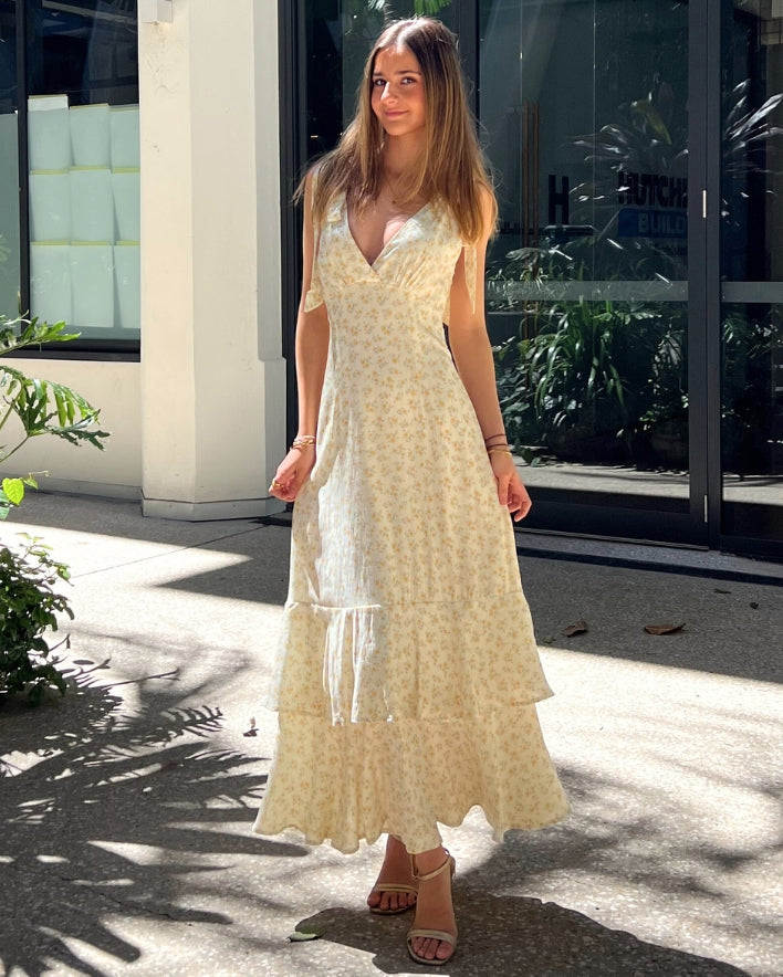 Ophelia Maxi Dress - Yellow