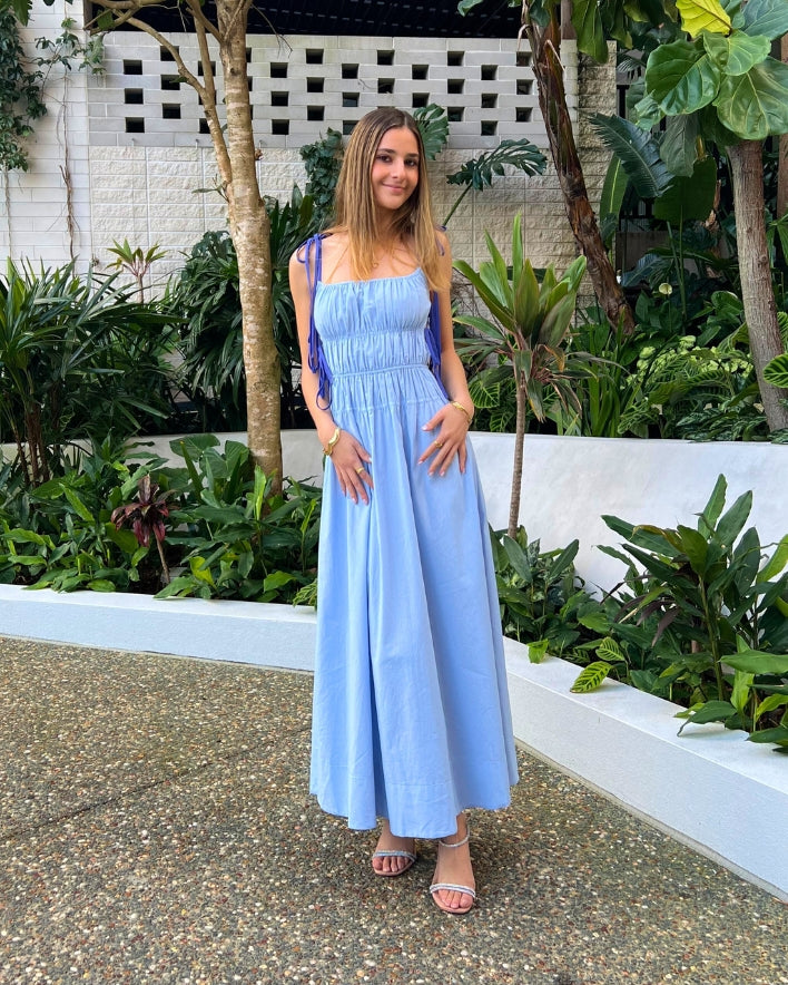 Claire Maxi Dress - Baby Blue