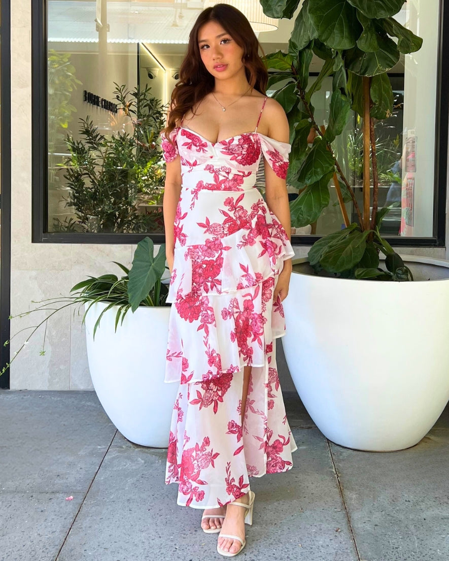 Zira Maxi Dress - Red