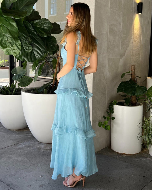 Zeya Maxi Dress - Blue