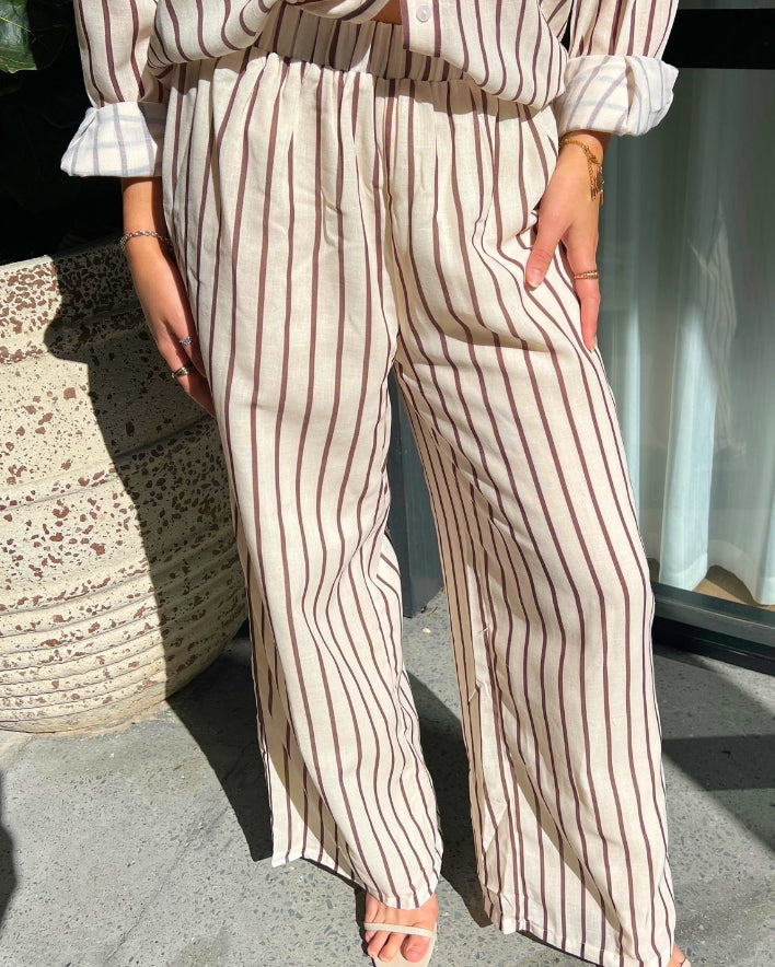 Arabella Set Pants - Latte