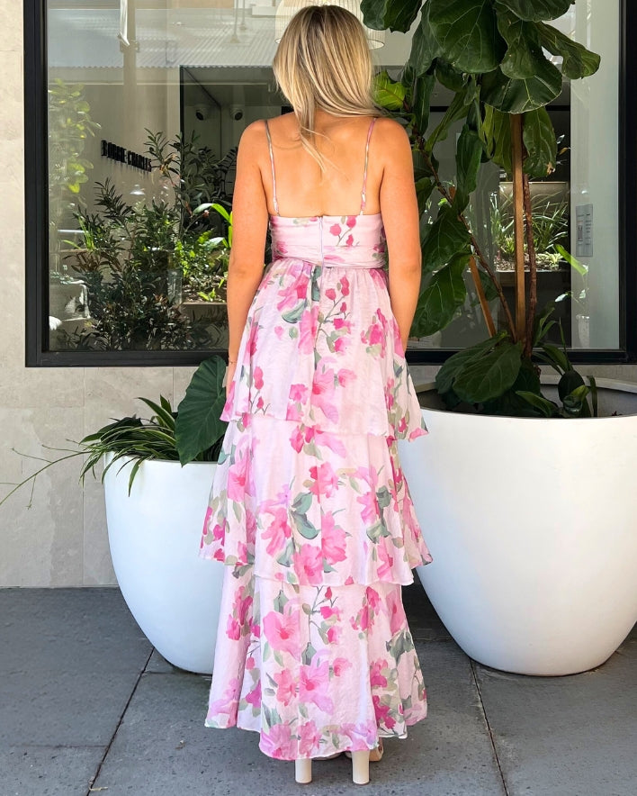 Barnia Maxi Dress - Pink