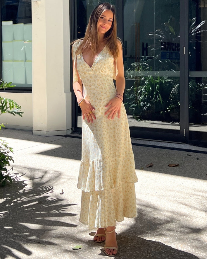 Ophelia Maxi Dress - Yellow