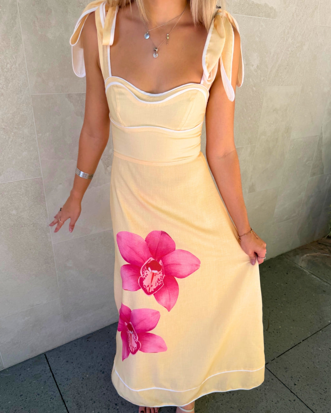 Florina Maxi Dress - Yellow