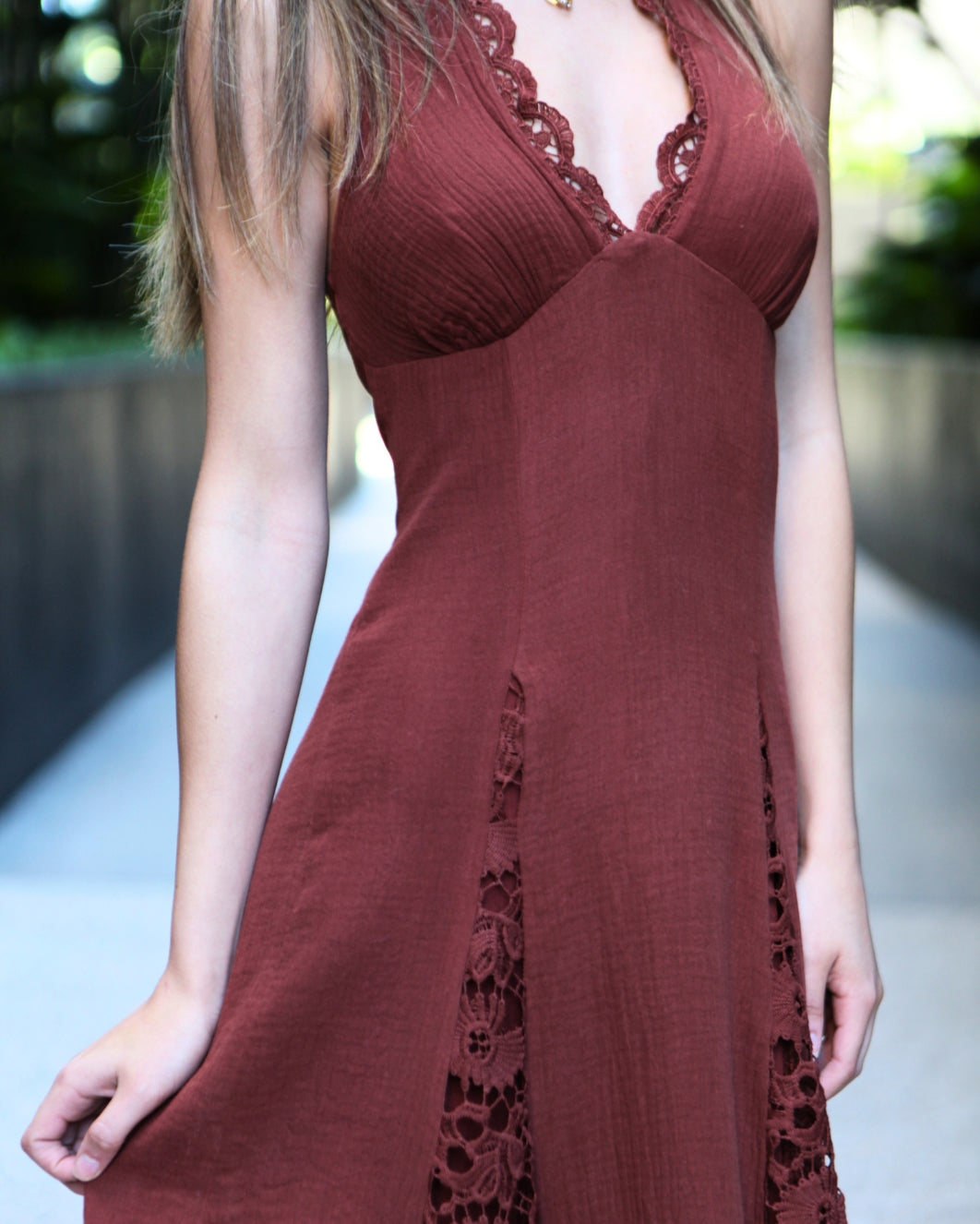 Bambi Maxi Dress - Chocolate