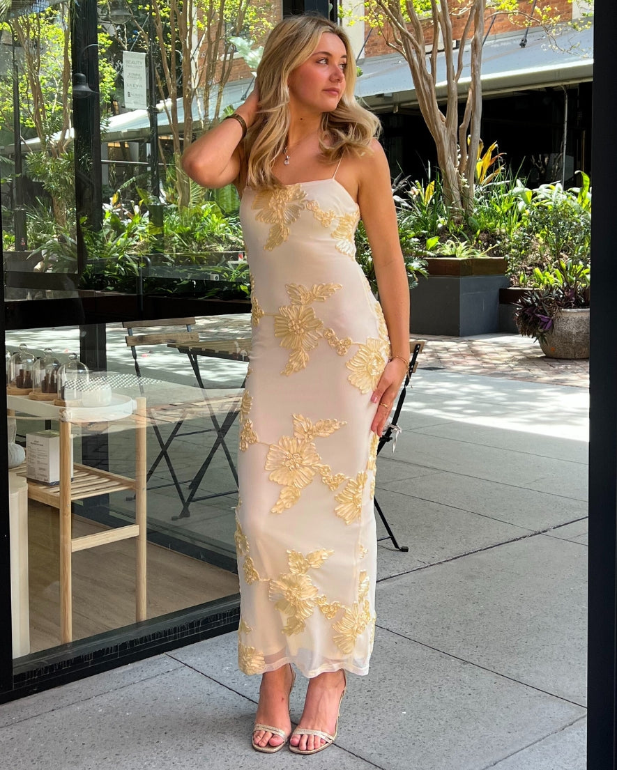 Georgina Maxi Dress - Yellow
