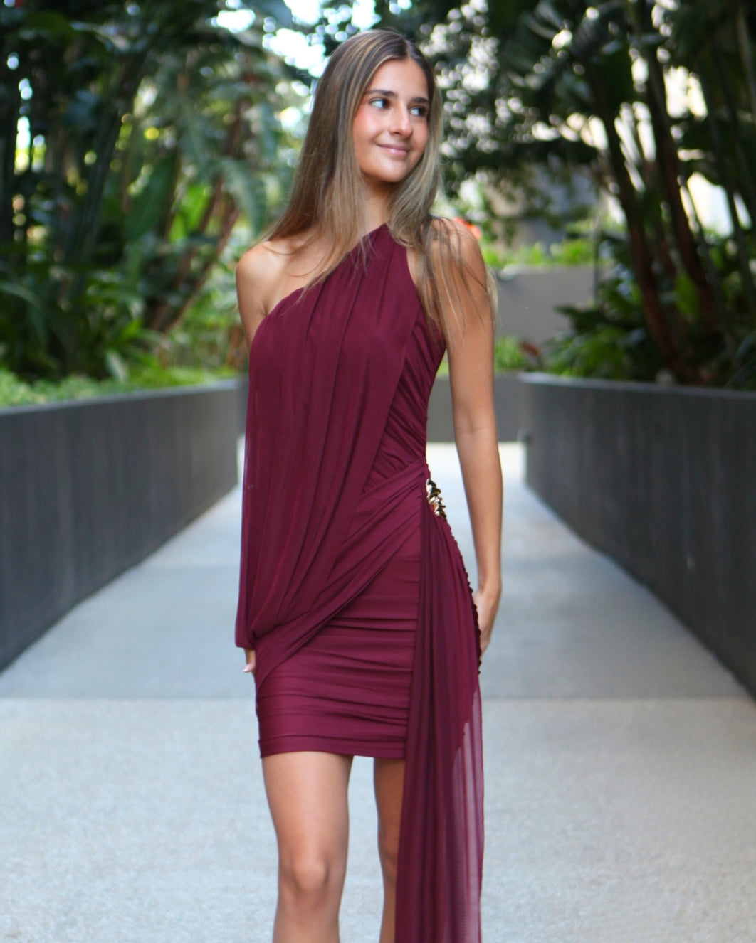 Riri Mini Dress - Wine