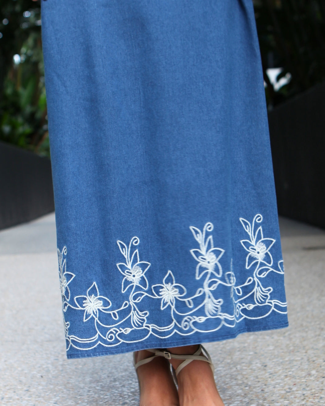 Taylor Maxi Dress - Denim Blue