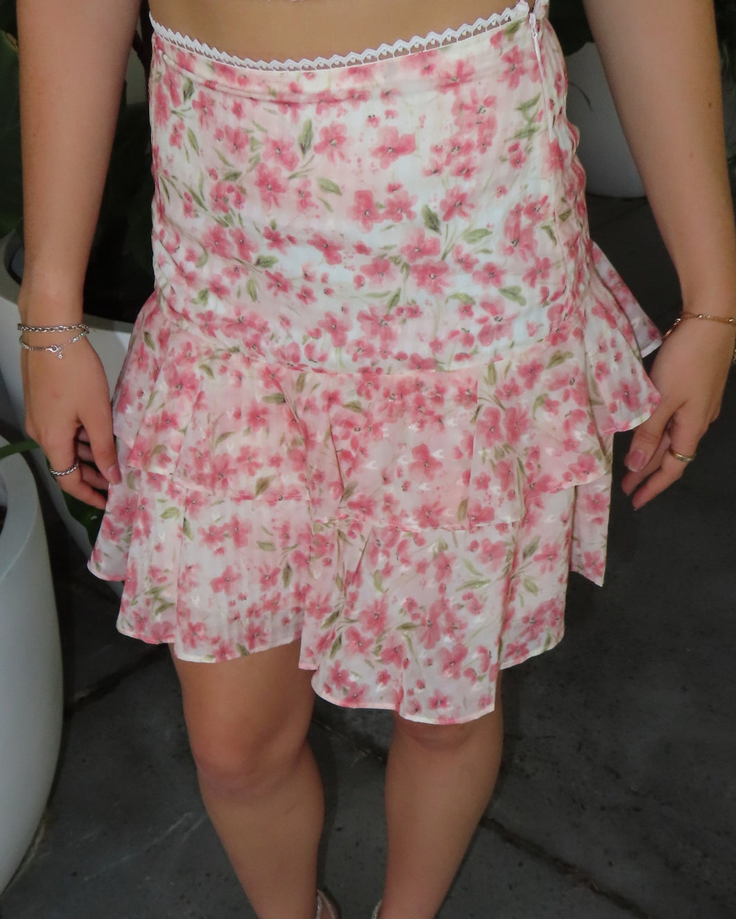 Coral Set Skirt - Pink
