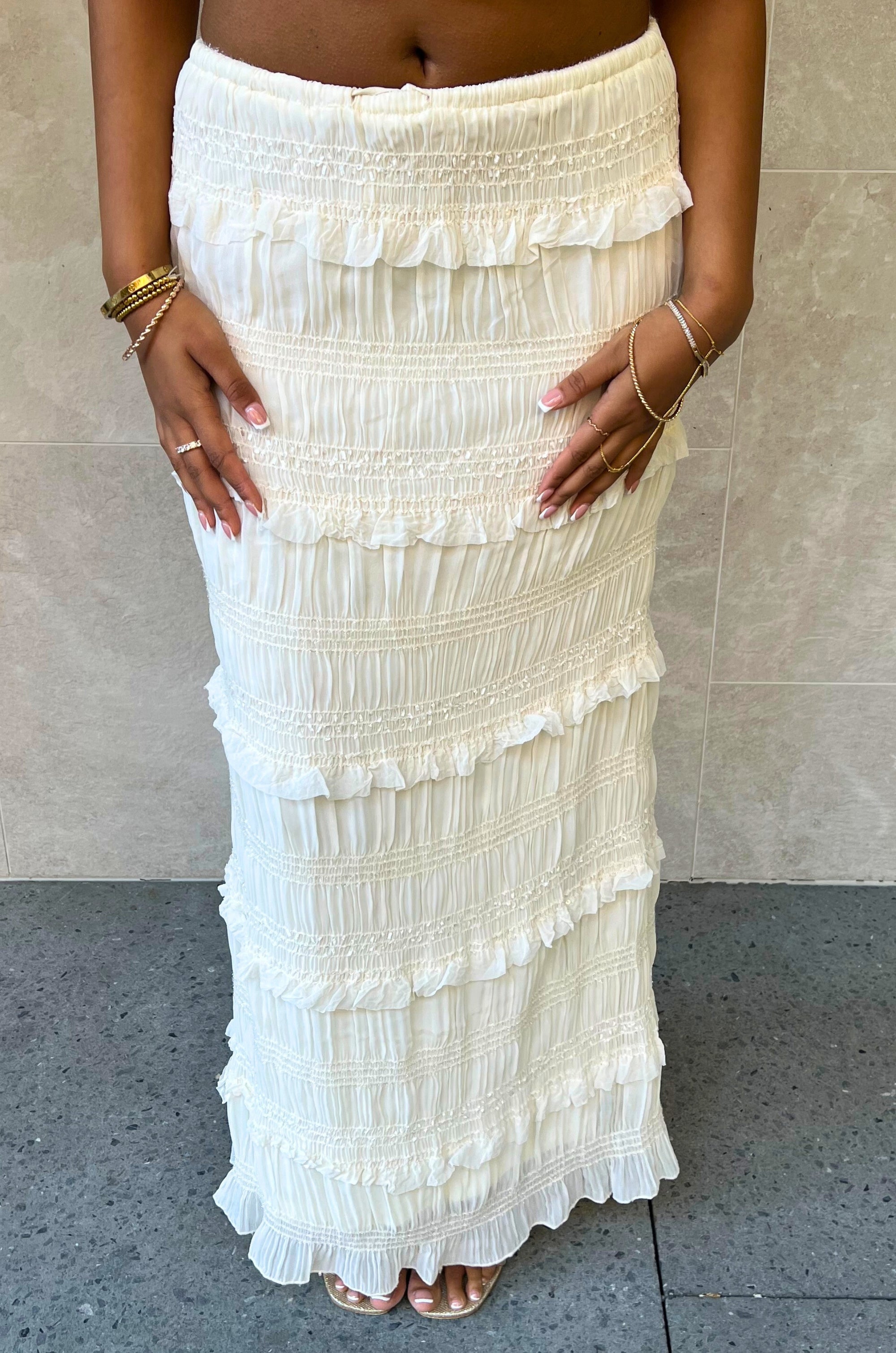Scarlett Set Skirt - White