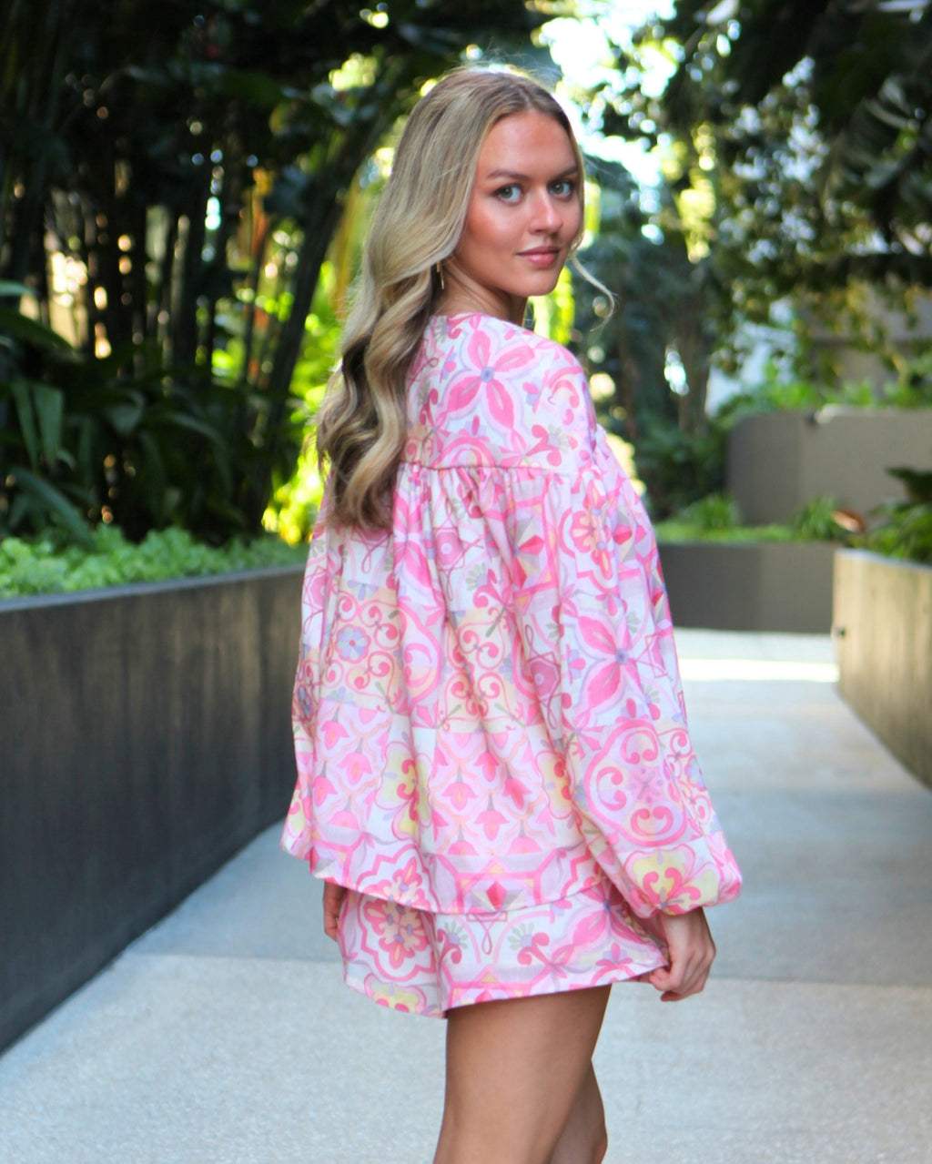Polly Set Top - Blush