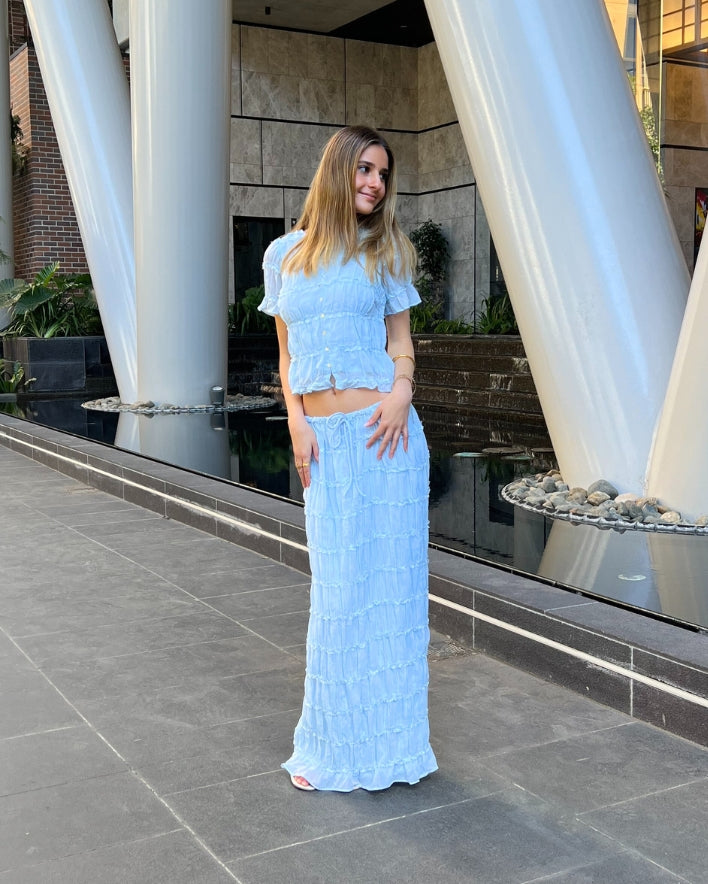 Mariette Set Top - Blue
