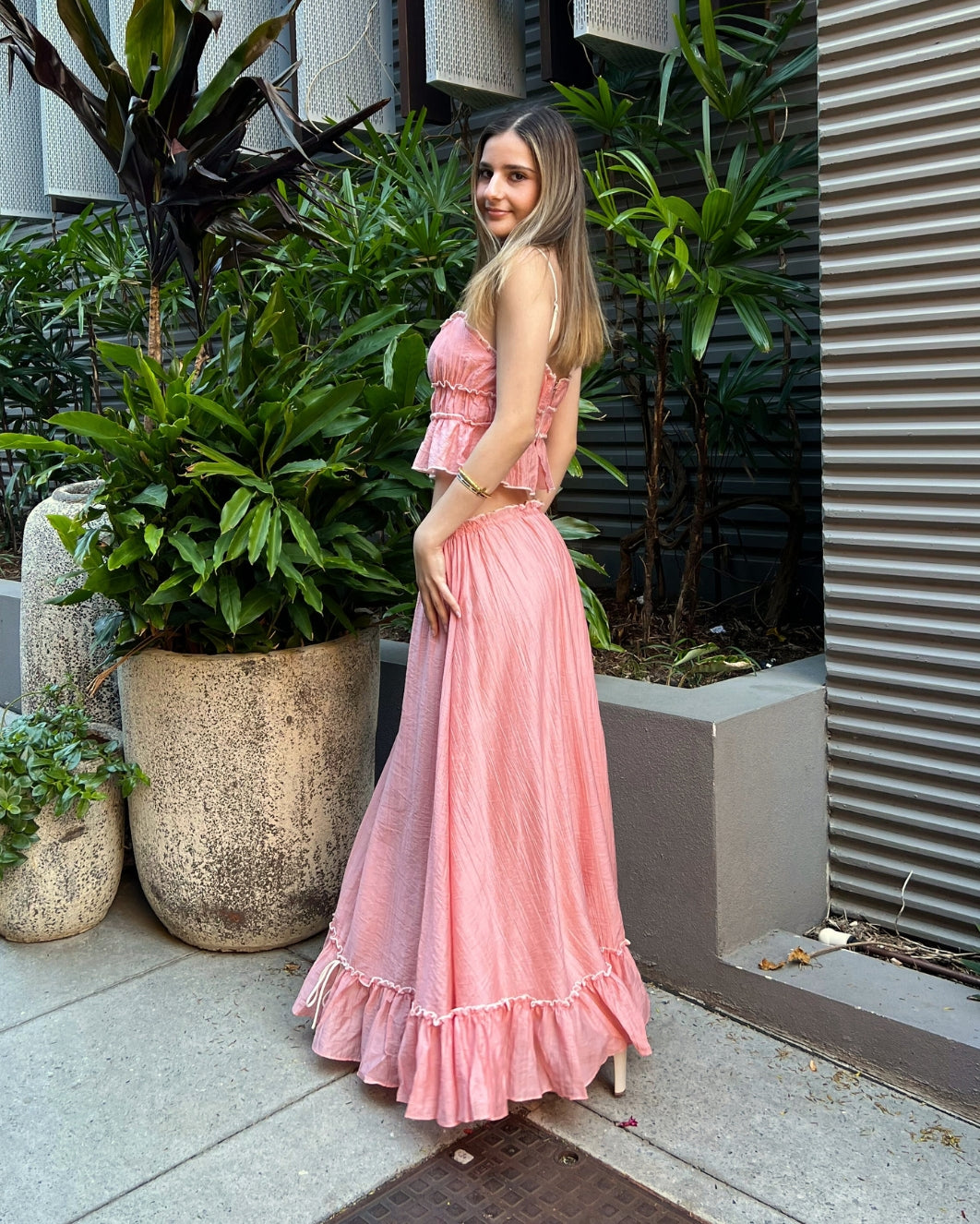 Maisie Set Skirt - Apricot
