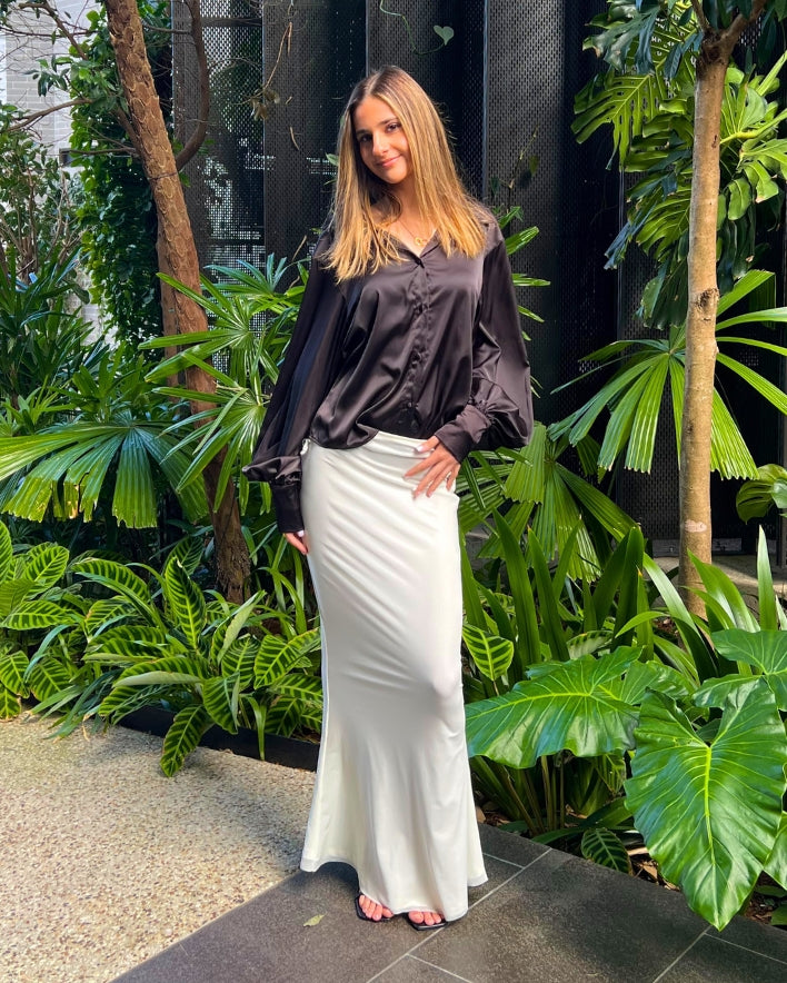 Bethany Maxi Skirt - Cream