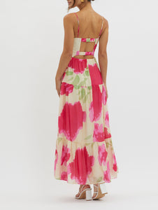Fleur Maxi Dress - Pink Floral