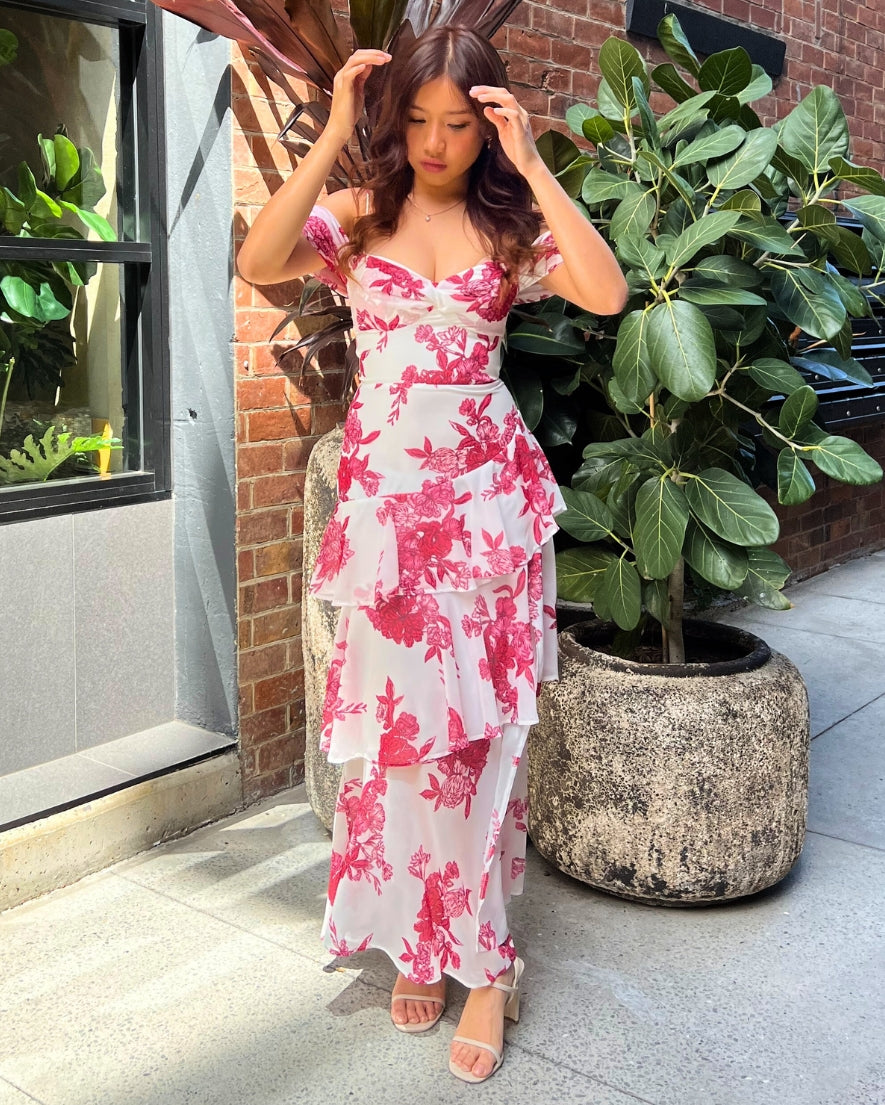 Zira Maxi Dress - Red