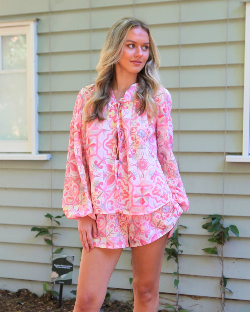 Polly Set Top - Blush