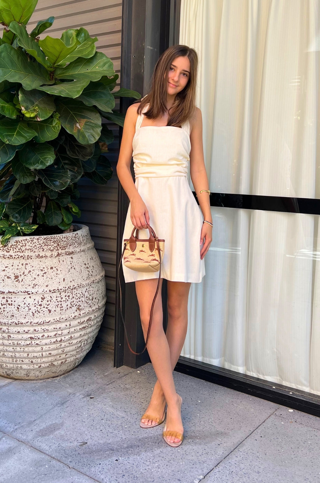 Alena Mini Dress - Cream