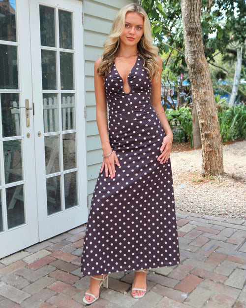 Alina Maxi Dress - Chocolate