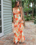 Camilia Maxi Dress - Orange