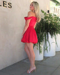 Meya Mini Dress - Red