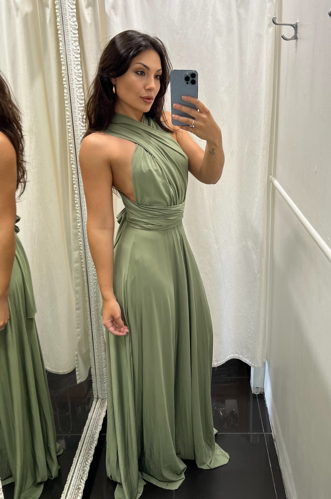 The Perfect Date Maxi Dress - Khaki