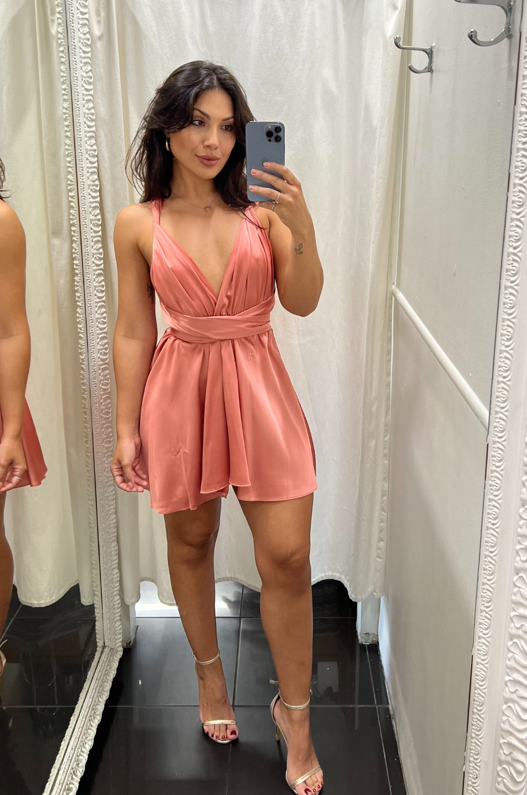 The Perfect Date Satin Mini - Rose