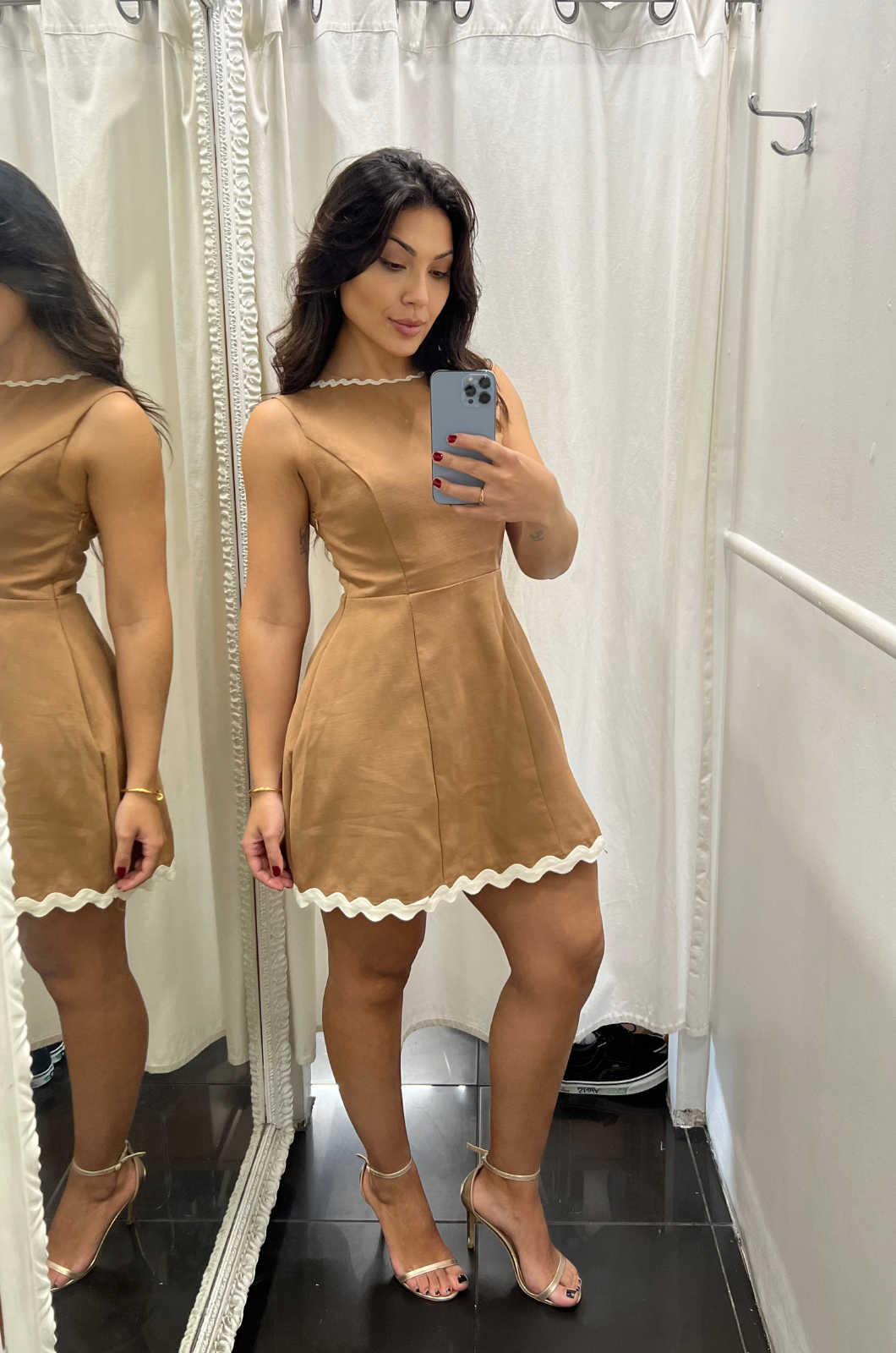 Rhea Mini Dress - Mocha