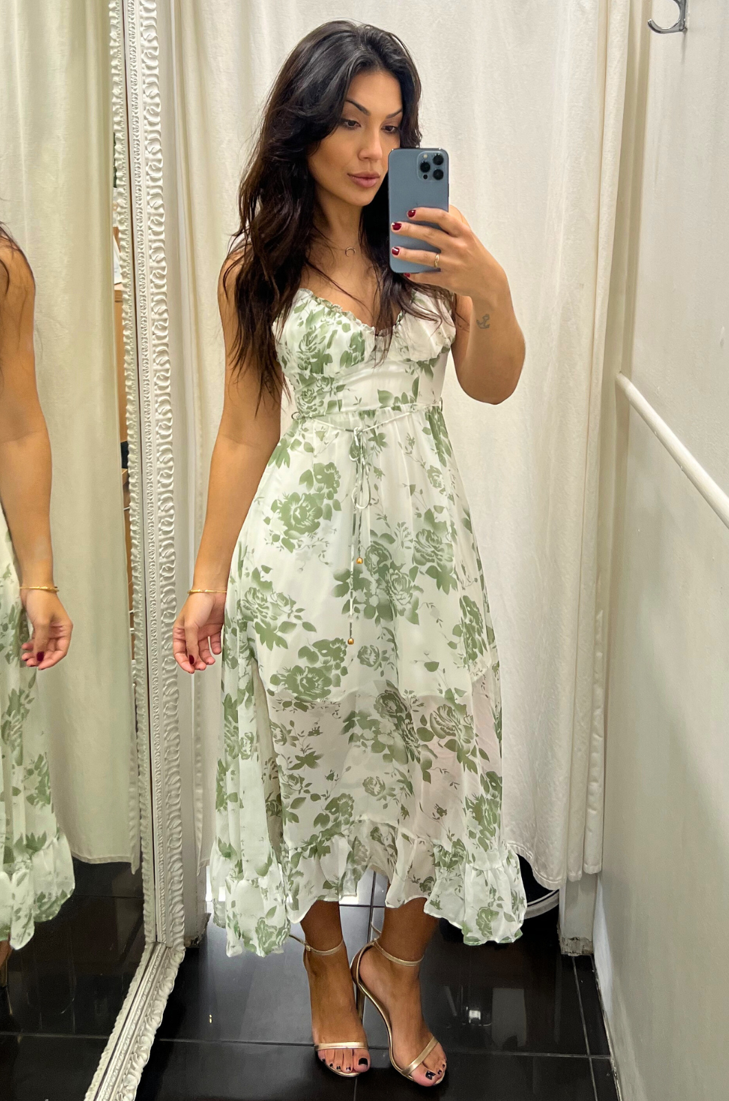 Lilia Midi Dress - Green