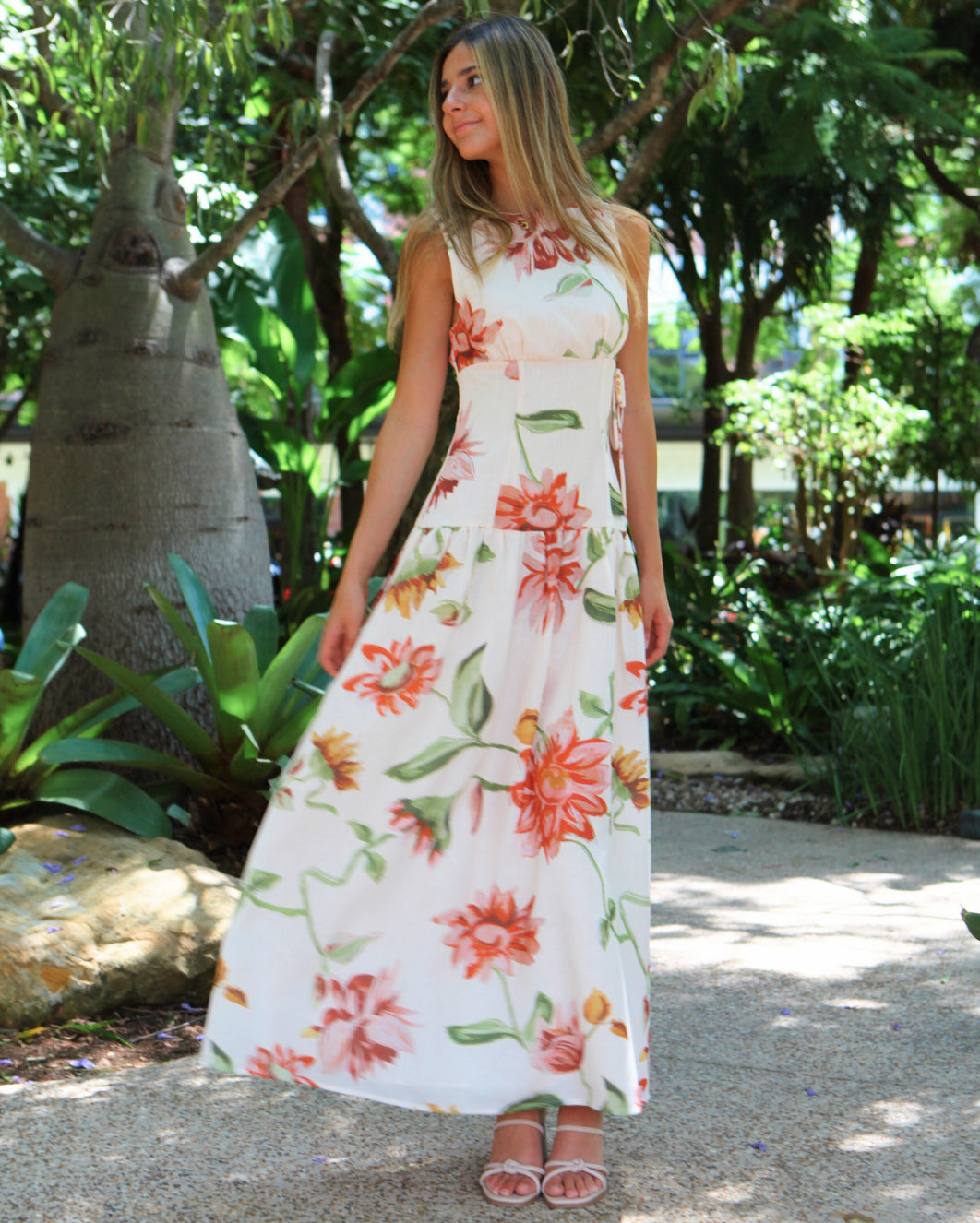 May Maxi Dress - Beige