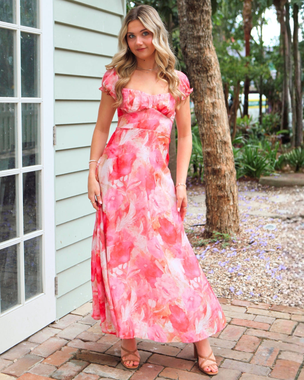 Freya Maxi Dress - Pink